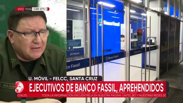 Despliegan policías para resguardar las sucursales del Banco Fassil durante intervención
