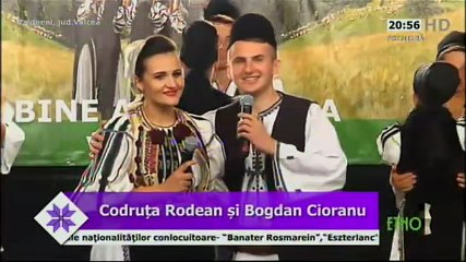 Codruta Rodean si Bogdan Cioranu - Hai, mandro, sa trecem muntii (Festivalul „Invartita dorului! - Vaideeni - ETNO TV - 03.07.2016)1_46.275)
