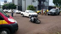 Policial Militar fica ferido após colisão de trânsito no Pioneiros Catarinenses