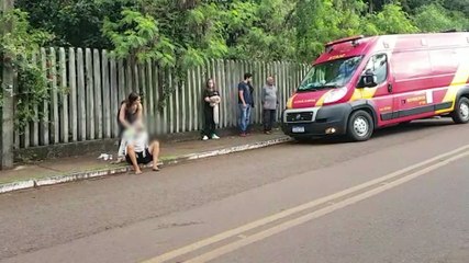 Populares encontram homem ferido caído na rua e Siate é acionado