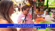 Precio del pollo sigue subiendo en algunos mercados de Lima