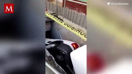 Accidente en Calzada Tlalpan: Camioneta vuelca en puente subterráneo