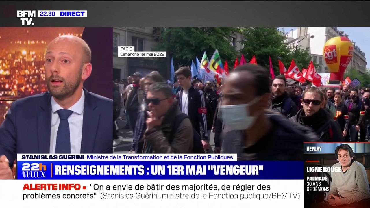 1er mai: "Je préfère un mouvement populaire qui dit son opposition à la réforme des retraites à des coupures d'électricité" explique Stanislas Guerini
