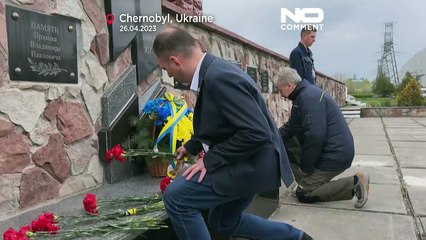 WATCH: Ukraine's Zelenskyy marks Chernobyl disaster anniversary