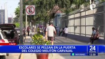 Lince: escolares se pelean en la puerta del colegio Melitón Carvajal