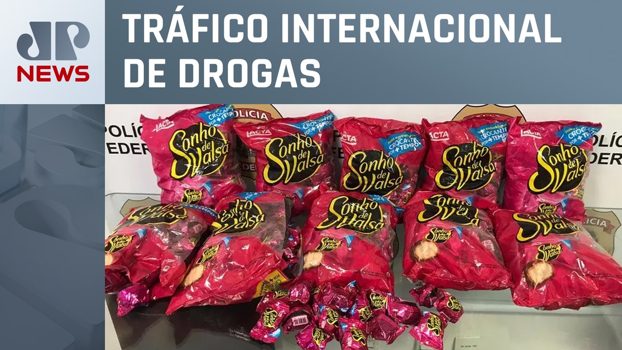 Francesa é presa em flagrante com cocaína em bombons