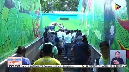 Bagong pinturang QC Elliptical underpass, binuksan na ng QC LGU...