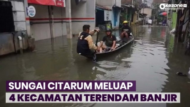 4 Kecamatan di Kabupaten Bandung Barat Terendam Banjir, Sungai Citarum Meluap