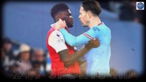 Raging Jack Grealish grabs Thomas Partey by the collar while Arsenal star pushes Man City ace’s face in fiery row