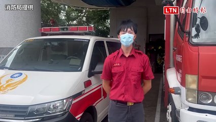 台9線光復段小轎車擦撞休旅車 83歲駕駛送醫不治(消防局提供)