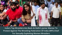 Wrestlers Protest: Vinesh Phogat, Sakshee Malikkh & Bajrang Punia Are Protesting In Delhi Against WFI Chief Brij Bhushan Singh