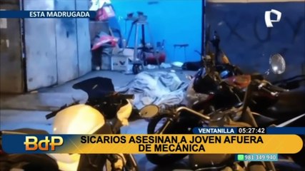 Sicarios asesinan a joven afuera de una mecánica en Ventanilla