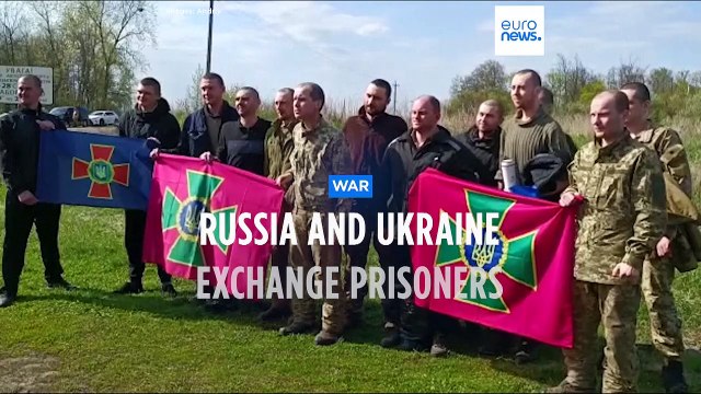 Ukrainian and Russian POWs released, some show signs of torture