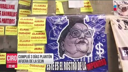 Cumple tres días el plantón afuera de la SCJN | Ciro Gómez Leyva