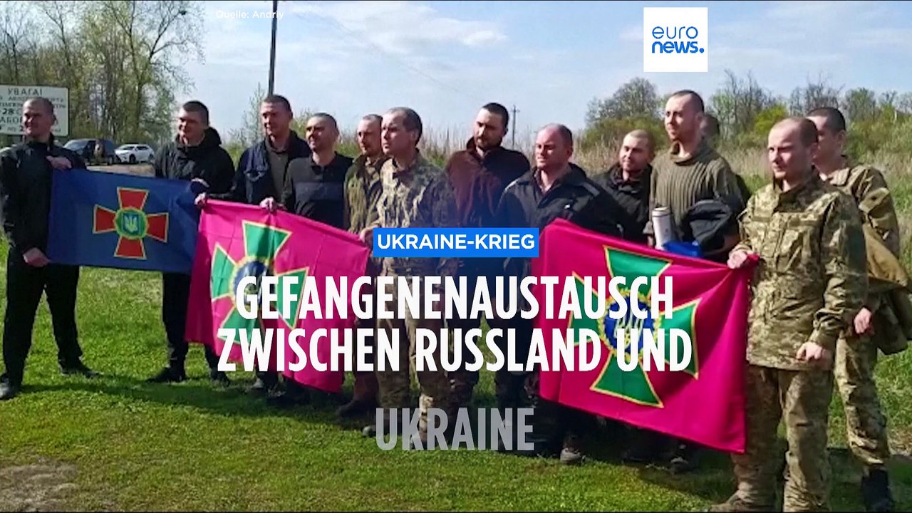44 Ukrainer und 40 Russen kommen frei bei Gefangenenaustausch