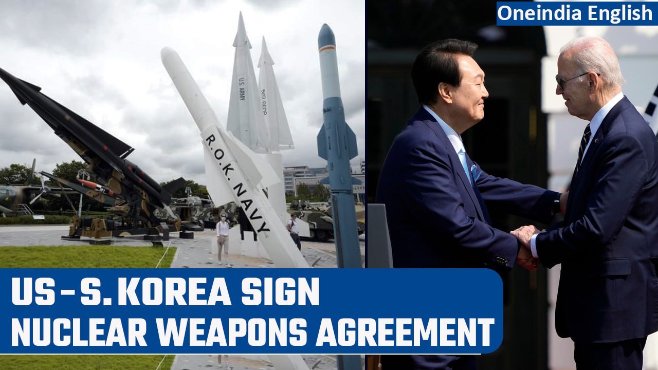 US-South Korea announce agreement to deter N.Korea, sign nuclear weapons agreement | Oneindia News