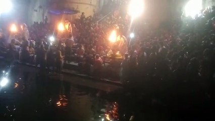 दशमेश घाट की तर्ज पर उनाव में हुई पहूज नदी की आरती