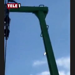 Alev alan Rus savaş uçağı düştü! Pilotlar son anda kurtuldu