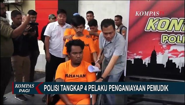 Polisi Tangkap 4 Pelaku Pengeroyokan dan Penganiayaan Pemudik, 5 Pelaku Lain Masih Buron