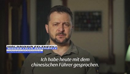 Selenskyj telefoniert mit chinesischem Präsidenten Xi