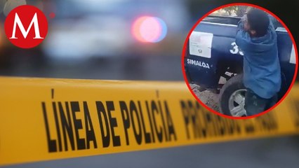 Captan a presuntos policías de Sinaloa golpeando con tabla a un hombre