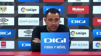 Xavi admite la "merecida" derrota en Vallecas: "No nos podemos dormir"