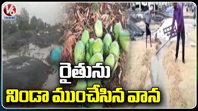 Ground Report : Farmers Huge Losses With Unseasonal Rain With Hailstorm And Heavy Winds | V6 News