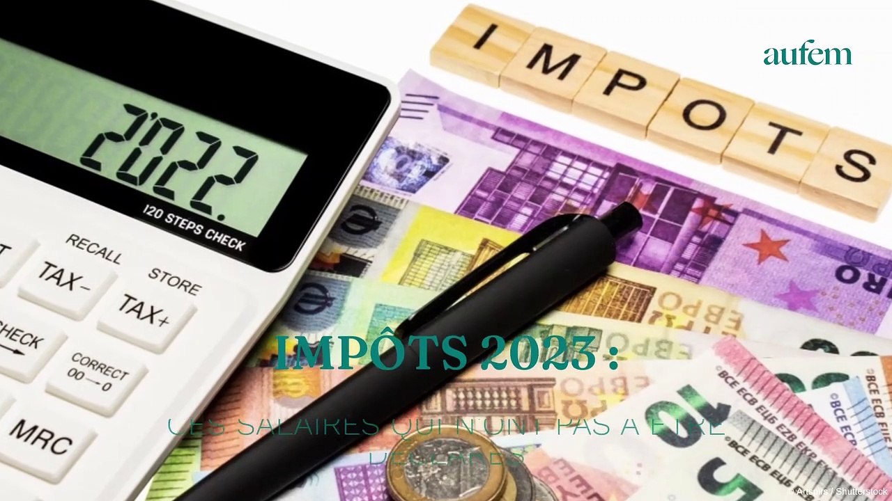 Impôts 2023 : ces salaires qui n'ont pas à être déclarés