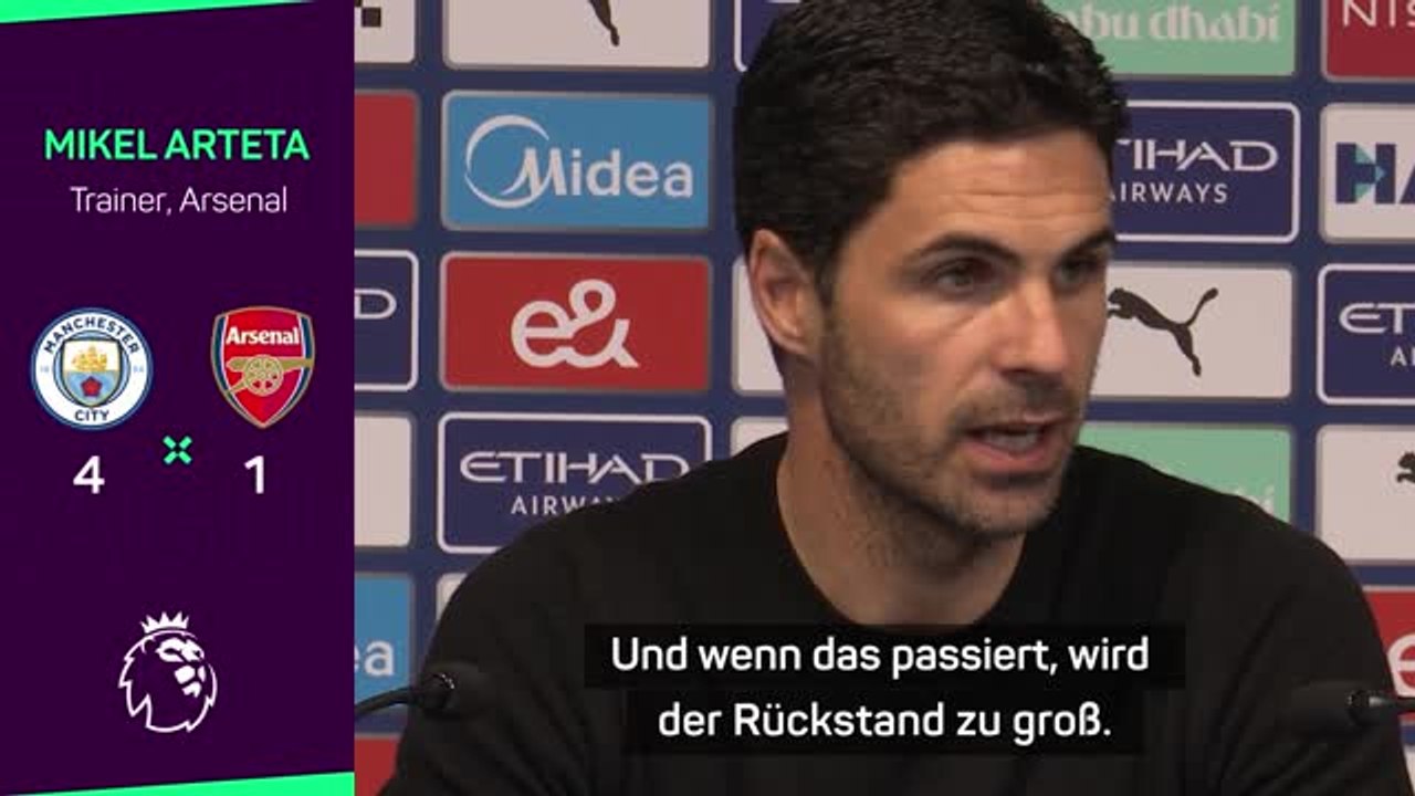 Arteta nach Pleite bei City: 'Wurden bestraft'