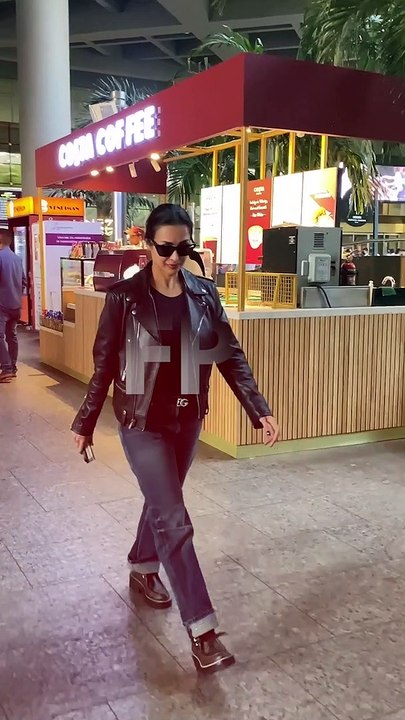 Malaika Arora Makes a Stylish Appearance at Mumbai Airport as She Returns From Dubai