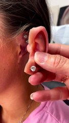 Prothèse d'oreille ultra réaliste avec boucle d'oreille 👂