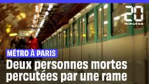 Paris : Deux personnes meurent après avoir été percutées par une rame de métro #shorts