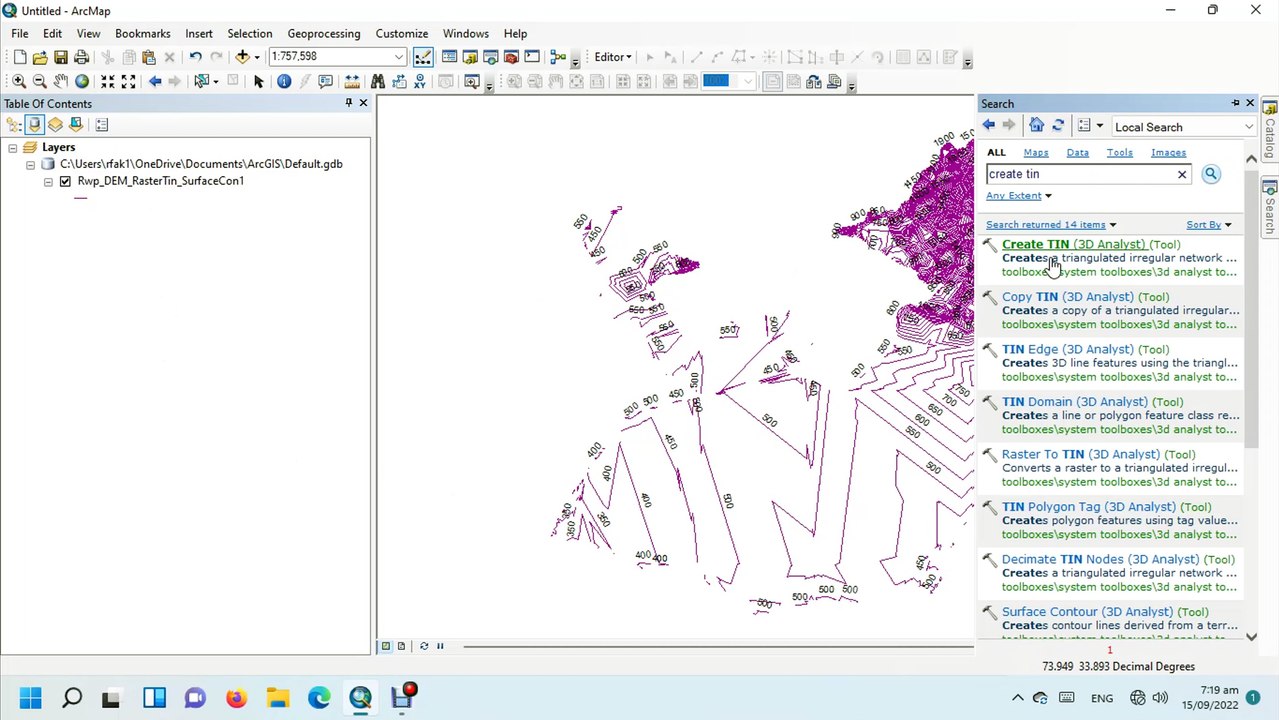How to convert Contour to TIN in ArcGIS video Dailymotion