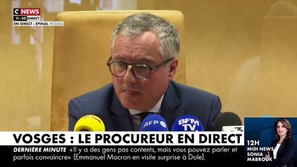 Vosges - Le procureur s'exprime: "Le mis en cause a fait usage de son droit au silence. Nous ne connaissons donc pas sa version des faits"