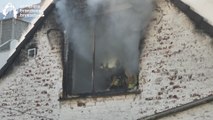 Violent incendie à l'arrière d'une maison à Anderlecht