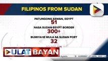 Mga opisyal ng DMW nasa Cairo, Egypt para alalayan ang mga Pilipinong inilikas mula sa Sudan