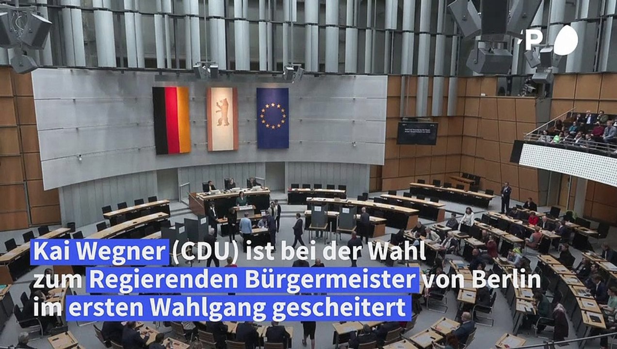 Wegner bei Wahl zum Berliner Bürgermeister zunächst gescheitert