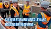 Labour leader Sir Keir Starmer visits Leyland housing development