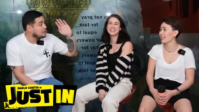 Chariz Solomon and Valeen Montenegro play ‘Spit or Swallow’| Just In