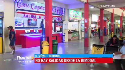 En la terminal Bimodal suspenden salidas ante bloqueos