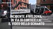 Incidente a Bologna, in via di Corticella: il video dello schianto