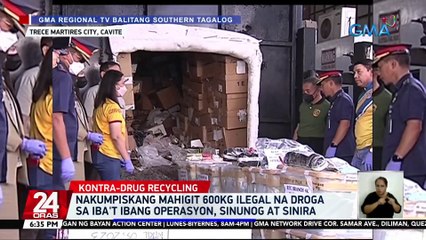 Nakumpiskang mahigit 600kg ilegal na droga sa iba't ibang operasyon, sinunog at sinira | 24 Oras