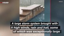 Must See! Massive ‘Baseball-Sized’ Hail Rains Down on Texas and Florida