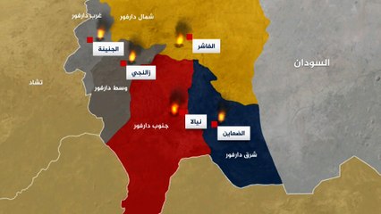 تطورات السودان.. خريطة الاشتباكات ومسارات حركة اللاجئين