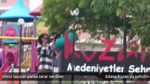 Adana Kozan'da şehidin ismini taşıyan parka zarar verdiler