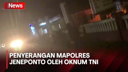 Mapolres Jeneponto Dilempari Bom Molotov oleh Oknum Anggota TNI, Diduga Ada Unsur Balas Dendam