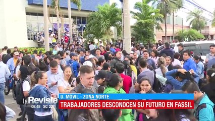 Download Video: Trabajadores del Banco Fassil ven con incertidumbre su futuro y esperan reunión con el interventor