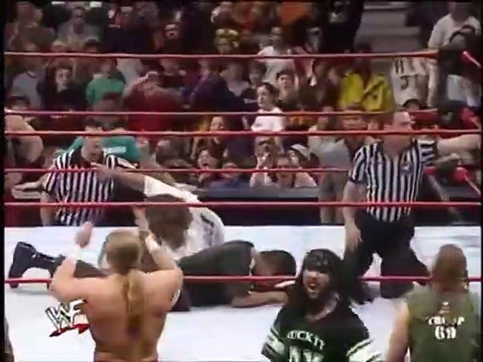 RAW JAN 04, 1999 - Mankind vs The Rock WWE Championship Ending