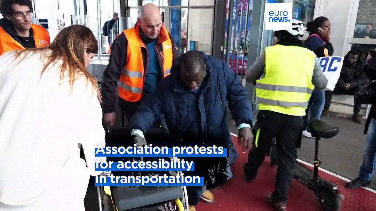 Protests for disabled rights held in France ahead of Paris Olympics and Paralympics
