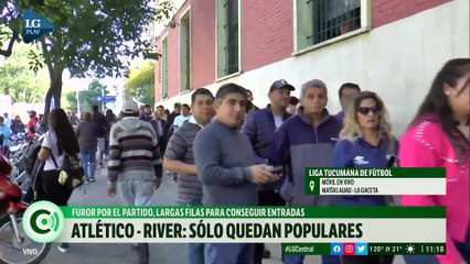 Atlético Tucumán-River Plate: sólo quedan para la venta entradas populares
